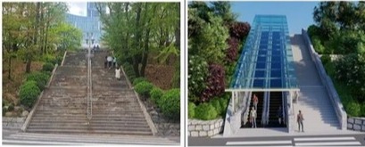 [Conceptional Picture of Construction: Before / After] Souce: Chung-Ang University